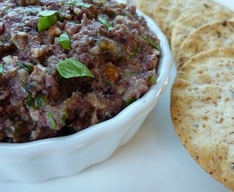 Sweet And Spicy Kalamata Olive And Artichoke Tapenade With Hazelnuts - A Great Vegan Appetizer Or Sandwich Spread