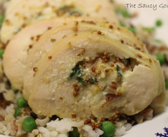 Spinach, Ricotta and Blue Cheese Stuffed Chicken Breast