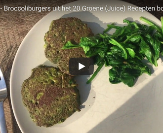 Green Juice Broccoliburger recept uit het 20 Groene (Juice) Recepten boek van Superfoodies
