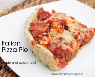 Simple Dinner: Italian Pizza Pie