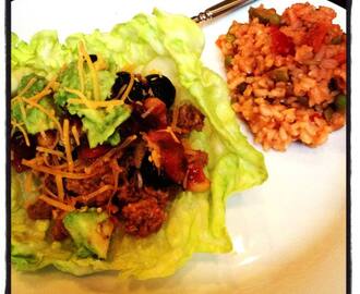 Mexican Lettuce Wraps & Spanish Rice