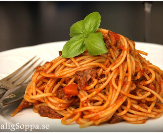 Spaghetti bolognese på högrev…