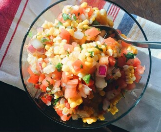 Easy Corn Pico de Gallo Salad