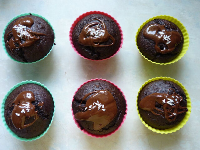 Csokis-kókuszos paleo muffin