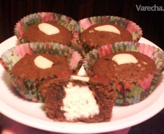 Kakaový muffin s tvarohom (fotorecept)
