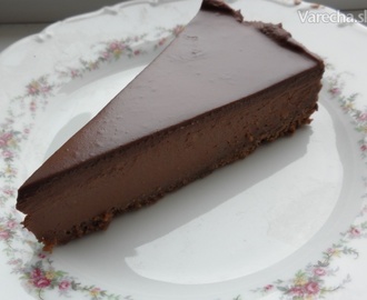 Čokoládový nepečený cheesecake (fotorecept)
