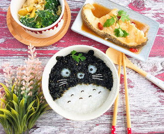 Totoro Seaweed Congee 龙猫紫菜粥