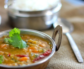 Sambar- South Indian lentil and vegetable stew