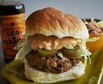 Spicy Pork Burger with Lea & Perrins