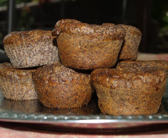 Diétás - Mákos muffin megyylekvárral, zabpehelyliszttel