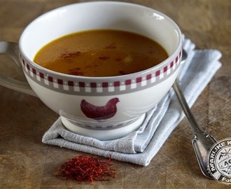 Pompoen-saffraan soepje