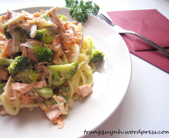 Creamy Salmon and Broccoli Pasta