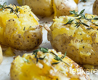 Knoflook aardappels