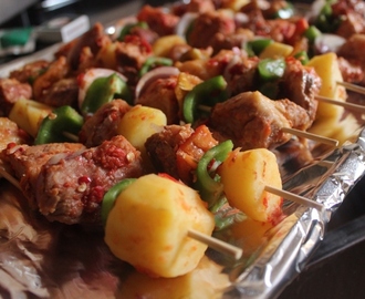 Beef and Potato Kebabs