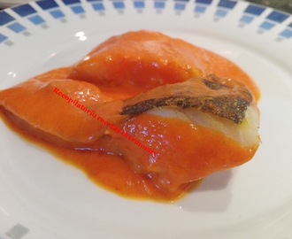 Bacalao en salsa de piquillo thermomix