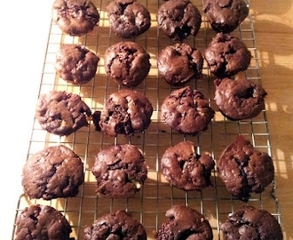 Marshmallow mega-chocolate mini muffins