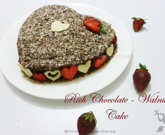 Rich Chocolate Walnut Cake - Birthday Special