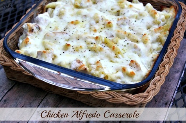 Cheesy Chicken Alfredo Casserole
