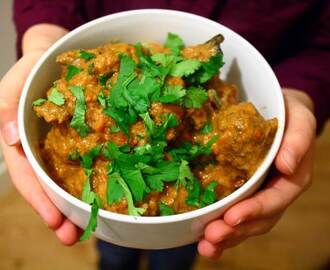 Khadey Masaley Ka Ghosht, or lamb with whole spices and yoghurt