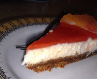 Cheesecake med blodapelsin