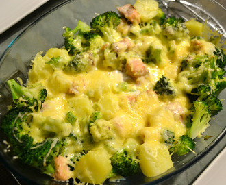Recept: Broccoli-zalm schotel