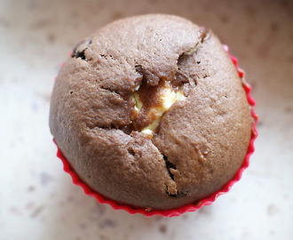 Muffiny czekoladowe z twarogiem.