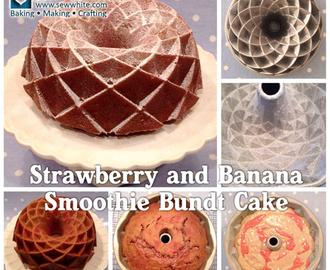 Strawberry and Banana Smoothie Bundt Cake – Nordic Ware Jubilee Bundt