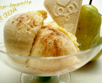 Sladoled od kruške s Amarettom :: Pear and Amaretto ice cream