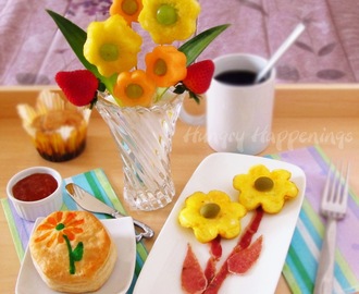 Café da manhã especial para o dia das mães