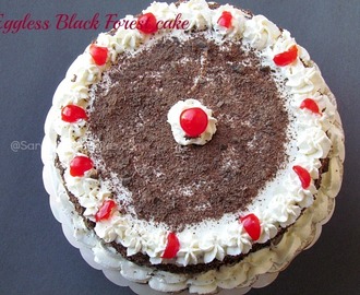Eggless Black forest Cake
