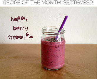 Recept van de maand september: happy berry smoothie