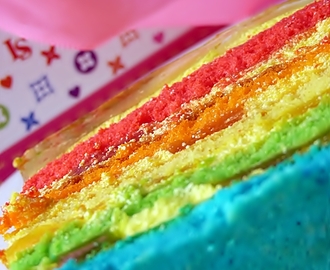 Tort Rainbow Cake Ananasowy