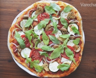 Pizza s grilovanou zeleninou (zo špaldovej múky)