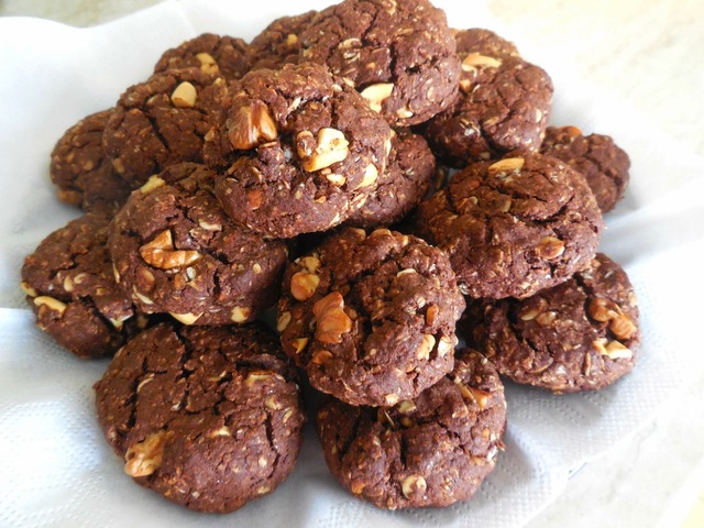 Čokoládové cookies s ovsenými vločkami