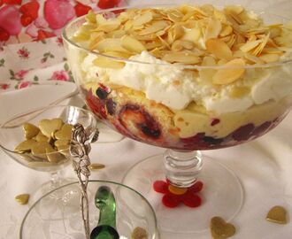 Trifle – piškótový pohár s vaječným krémom