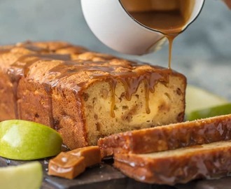 Caramel Cheesecake Stuffed Apple Bread