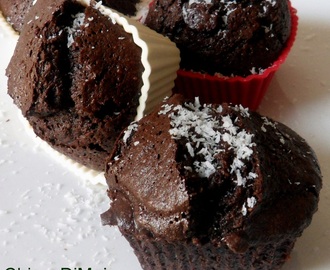 Muffin al cocco e cioccolato, ricetta con fecola