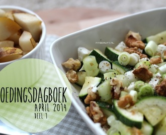 Voedingsdagboek April 2014 – deel 1
