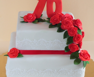 (Rezension Fèerie Cake) Rosen Geburtstagstorte