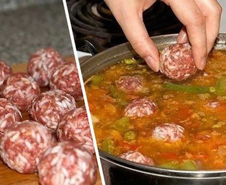 Káprázatos húsgombóc leves, nagyon könnyen elkészíthető és fenséges!