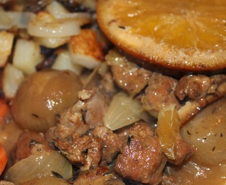 Slow cooker pork and orange casserole