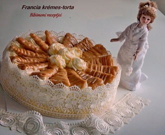Francia krémes torta
