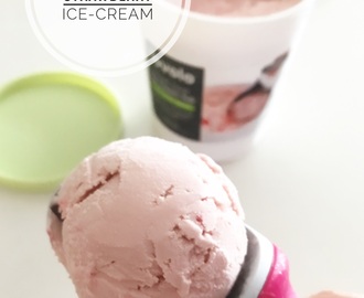 Strawberry Ice-Cream Recipe & Blog Anniversary GiveAway 草莓冰淇淋 (中英加图对照食谱）