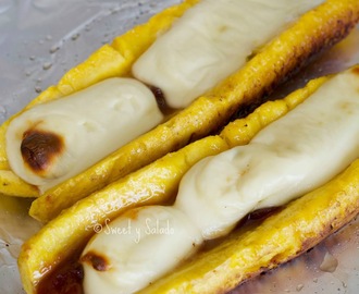 Sweet Plantains With Cheese & Guava Paste