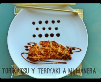 Torikatsu (o pollo rebozado al estilo japonés) con mi salsa teriyaki