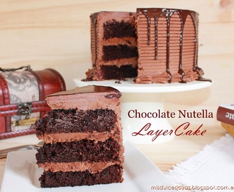 Chocolate Nutella Layer Cake
