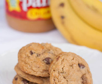 Peanut Butter Banana Chocolate Chip Cookies