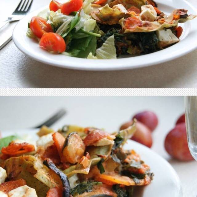 ❀ Vegetarisk lasagne med morötter, zucchini och fetaost ❀