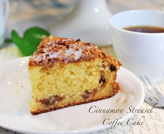 遠見網路獨享。無法抗拒的誘惑：肉桂佐咖啡蛋糕 Cinnamon Streusel Coffee Cake