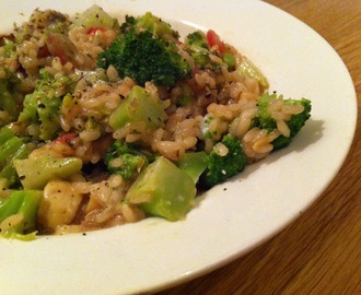 Recept: broccoli-champignon risotto met gorgonzola
